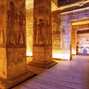 Upper Egypt, south of Aswan. Abu Simbel Temple of Ramses II (World Heritage Site)