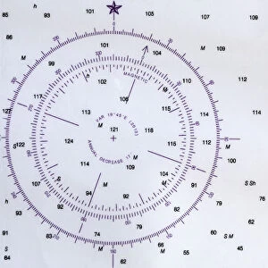 USA, Alaska, Craig. Compass symbol on chart