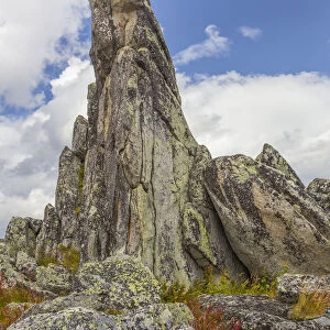 USA, Alaska, Finger Rock. Tor outcropping of rock