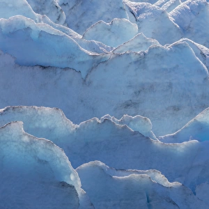USA, Alaska, Portage Glacier. Close-up of glacier ice