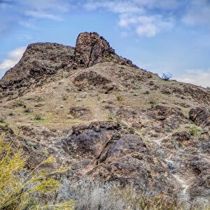 USA, Arizona. Ancient petroglyphs on rocks. Credit as Fred Lord / Jaynes Gallery /