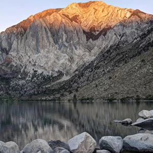 USA, California. Convict Lake at sunrise