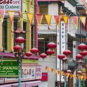 USA, California, San Francisco, Chinatown, Chinese street lanterns