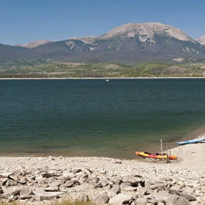 USA, CO, Dillon Reservoir. Largest source of Denver water supply significantly affected by drought