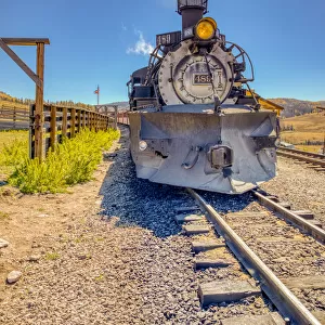 USA, Colorado. Cumbres and Toltec Scenic Railroad train