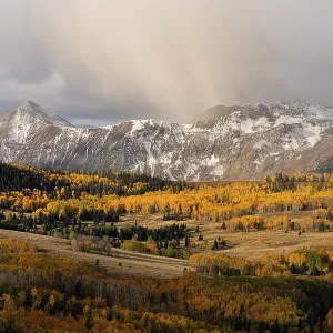 USA, Colorado, San Miguel Mountains. Snowy mountains and forest landscape. ©Don Grall / Jaynes Gallery / DanitaDelimont.com USA, Colorado, San Miguel Mountains. Snowy mountains and forest landscape. ©Don Grall / Jaynes Gallery / DanitaDelimont.com