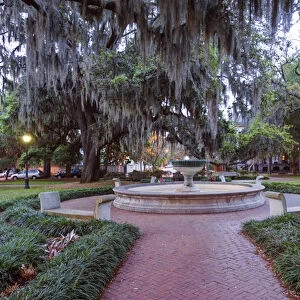 USA, GA, Savannah, Historic District, Orleans Square