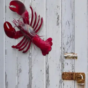 USA, Maine, Freeport, lobster pound, lobster toys USA, Maine, Freeport, lobster pound, lobster toys
