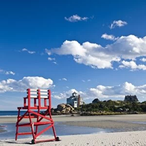 USA, Massachusetts, Cape Ann, Gloucester. Good Harbor Beach, Life guard platform