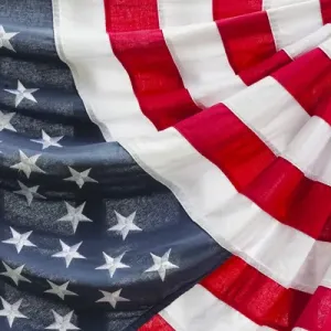 USA, Massachusetts, Cape Ann, Manchester by the Sea, Fourth of July Parade, US flag