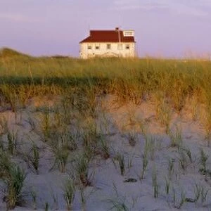 USA, Massachusetts, Cape Cod NS. The Museum at Race Point is at the far end of the
