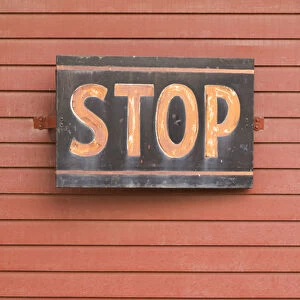 USA, Massachusetts, North Adams, stop sign