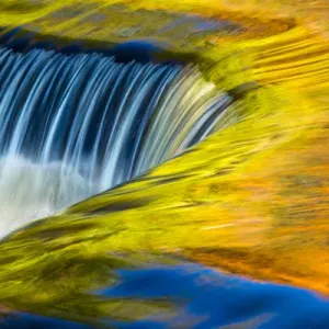 USA, Michigan, waterfall, abstract USA, Michigan, waterfall, abstract