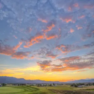 USA, Montana, Missoula Print - Sunset on Ranch Club Golf Course USA, Montana, Missoula Print - Sunset on Ranch Club Golf Course