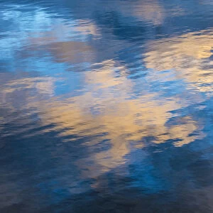 USA, Montana, Waneka Lake. Lake reflection at sunrise