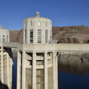 Hoover Dam Intake Towers Print Hoover Dam Intake Towers Print