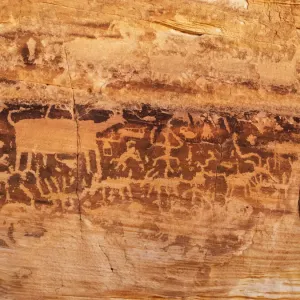USA, Nevada, Mesquite. Gold Butte National Monument, Anasazi Petroglyphs and Kohta Circus USA, Nevada, Mesquite. Gold Butte National Monument, Anasazi Petroglyphs and Kohta Circus