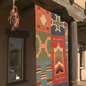 USA, New Mexico, Taos: Navaho Rug Gallery Kit Carson Road