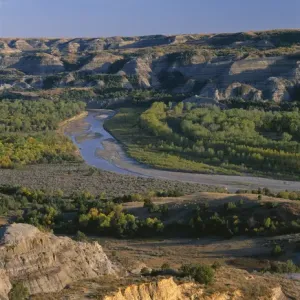 USA, North Dakota, Theodore Roosevelt National Park, Valley of the Little Missouri
