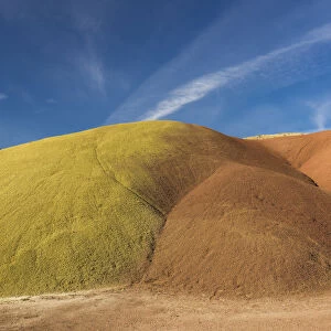 USA, Oregon, Painted Hills. Hill formations