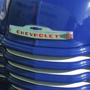 USA, Oregon, Portland. Front grill of vintage 1951 pickup truck USA, Oregon, Portland. Front grill of vintage 1951 pickup truck