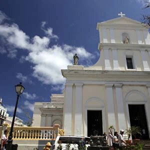USA, Puerto Rico, San Juan. Cathedral of San Juan Bautista, San Juan, Puerto Rico