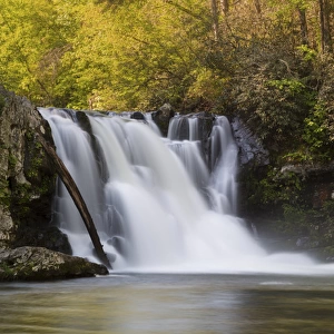 USA, Tennessee, Great Smoky Mountains National Park. Abrams Falls landscape. Credit as