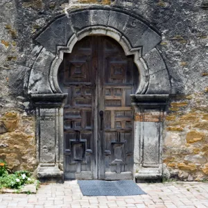 USA, Texas, Mission San Francisco de la Espada near San Antonio