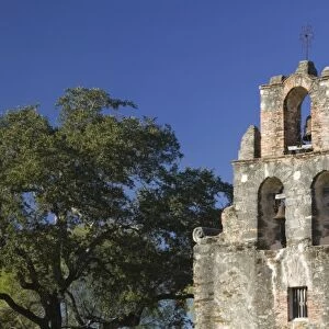 USA, TEXAS, San Antonio: Spanish Mission Trail Mission Espada (b. 1745, 1756)