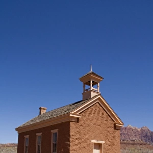 USA, Utah, Grafton, Ghost Town, Combination Schoolhouse and Church Built in 1886