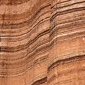 USA, Utah. Sedimentary layers, sandstone, Cathedral Valley, Capitol Reef National Park