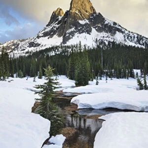 USA, Washington State. Liberty Bell Mountain, Washington Pass, North Cascades