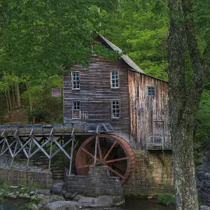 USA, West Virginia, Babcock State Park. Landscape with Glade Creek Grist Mill. ©Jay O'Brien / Jaynes Gallery / DanitaDelimont.com USA, West Virginia, Babcock State Park. Landscape with Glade Creek Grist Mill. ©Jay O'Brien / Jaynes Gallery / DanitaDelimont.com