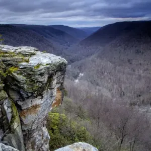 USA, West Virginia, Blackwater Falls State Park. Landscape from Lindy Point at sunset USA, West Virginia, Blackwater Falls State Park. Landscape from Lindy Point at sunset
