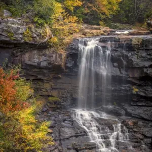 USA, West Virginia, Blackwater Falls State Park. Waterfall and forest scenic. Credit as USA, West Virginia, Blackwater Falls State Park. Waterfall and forest scenic. Credit as