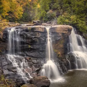 USA, West Virginia, Blackwater Falls State Park. Waterfall and forest scenic. Credit as USA, West Virginia, Blackwater Falls State Park. Waterfall and forest scenic. Credit as