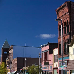 USA-WISCONSIN-Ashland: Lake Superior Shore- Buildings along Main Street