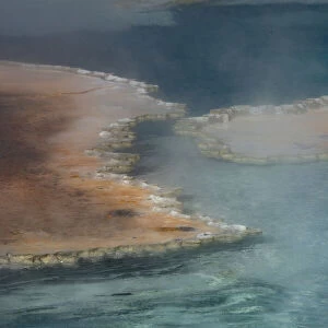 USA, Wyoming. Doublet Pool detail, Yellowstone National Park