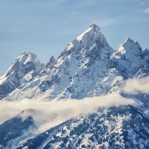 USA, Wyoming, Grand Teton National Park, Jackson. Middle Teton, Grand Teton, and Mount Owen USA, Wyoming, Grand Teton National Park, Jackson. Middle Teton, Grand Teton, and Mount Owen