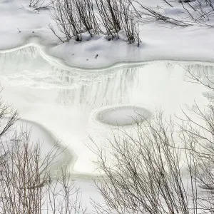 USA, Wyoming, Grand Teton National Park, Jackson. Ice on Pacific Creek USA, Wyoming, Grand Teton National Park, Jackson. Ice on Pacific Creek