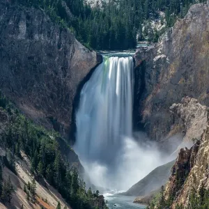 USA, Wyoming. Yellowstone River, Lower Falls and Grand Canyon, Yellowstone National Park USA, Wyoming. Yellowstone River, Lower Falls and Grand Canyon, Yellowstone National Park