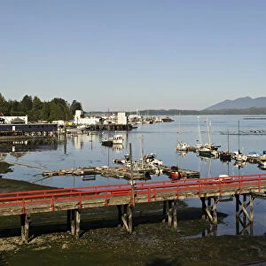 Vancouver Island, Tofino. Dock and harbor