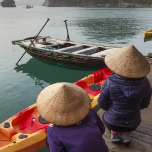 Vietnam, Halong Bay, floating fishing village, floating market Vietnam, Halong Bay, floating fishing village, floating market