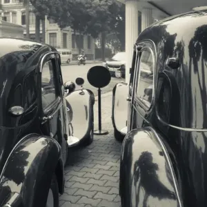 Vietnam Hanoi Antique French Citroen Traction-Avant Print Vietnam Hanoi Antique French Citroen Traction-Avant Print
