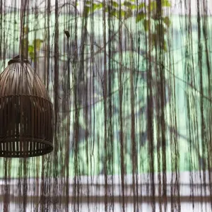 Vietnam, Hanoi, cafe interior, lamp Vietnam, Hanoi, cafe interior, lamp