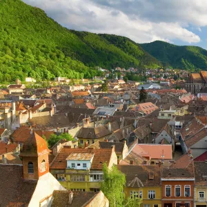 View over Brasov, Transylvania, Romania