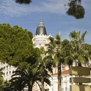 View of Carlton Hotel in Cannes, France