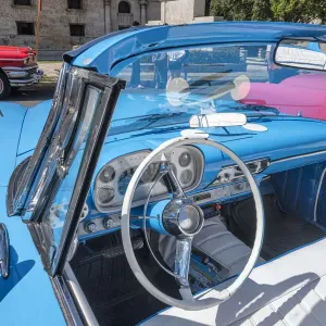 Baby Blue Convertible Print: Havana Street View Baby Blue Convertible Print: Havana Street View