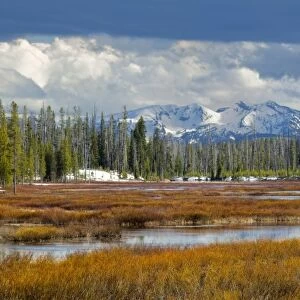 View from southern end of Yellowstone National Park, looking toward Grand Teton National Park
