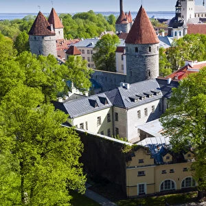 View of Tallinn from Toompea hill, Old Town of Tallinn, UNESCO World Heritage Site